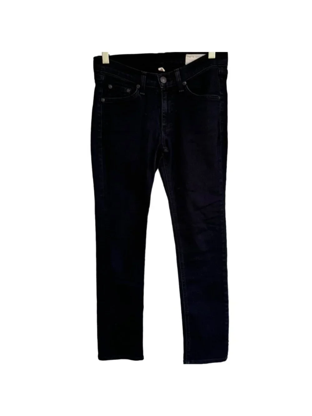 Rag & Bone Women's Coal Skinny Jeans Size 26 Button Fly Cotton Denim Designer - Picture 6 of 15